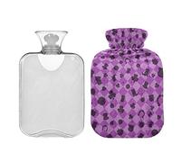 Botellas de agua caliente a cuadros de San Patricio, 2 L, almohadilla térmica de agua, alivio de dolores de cabeza, dolor de espalda, calambres menstruales