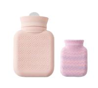 Botellas de agua caliente de silicona de 300 ml con funda de cubierta para un fácil calentamiento y calor de larga duración, bolsa de agua para calentar las manos