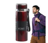 Botellas de agua de acero inoxidable, taza deportiva, botella aislada al vacío a prueba de fugas con correa para la escuela, camping, ciclismo, gimnasio, niños y adultos