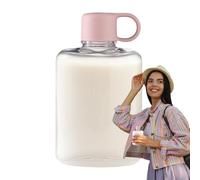 Botellas de agua plana para viajar - 360 ml de botella de agua de viaje cuadrada delgada | Botella de agua de bolsillo Tritan reutilizable, taza de frascos de viaje a prueba de fugas para deportes, ac