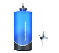 Botellas de agua plegables - botella de viaje plegable, hidratación portátil | Adsorción de carga por gravedad, fuerte filtro de agua física TPU camping deportes al aire libre montañismo