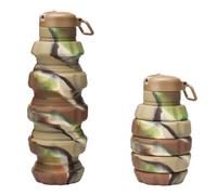 Botellas De Agua Plegables Para Viajar - Botellas De Agua Para Viajar - Taza Reutilizable Ligera Y Portátil Para Deportes 500ml Plegable Para Picnic Senderismo Montañismo Acampada Ciclismo Y Fitness