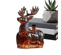 Botellas de alcohol 12 cl Vidrio Interior | Jarra de whisky de vidrio con licores y bebida Para Hombres Navidad Cumpleaños Bourbon Brandy Vino Vodka Tequila Bar