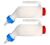 Botellas de Alimentación Para Cabras,Dos Botellas Para Alimentar Corderos - Herramienta De Crianza Para Animales Pequeños Con Escala Y Mango