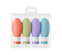 Botellas de artículos de tocador de tamaño de viaje, recipientes de viaje de tocador - Conjunto de botellas de viaje a prueba de fugas - Recipientes de líquidos de tamaño de viaje recolectable,