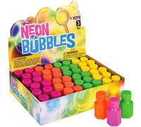 Botellas de burbujas de ne n de 1,75 pulgadas de Rhode Island Novelty (paquete de 48)