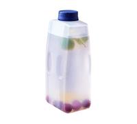 Botellas de con tapas, contenedor de para bebidas frías, dispensador de bebidas refrescantes de 2 litros a prueba de fugas para agua, leche, café, refrescos, té helado, limonada