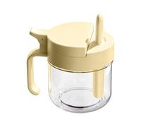 Botellas de condimento, organizador hermético con cuchara, tarro de sal con tapa, para azúcar, miel, camping, hogar, despensa, encimera de cocina
