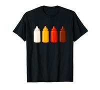 Botellas de condimentos Mayonesa, Mostaza, Ketchup y Salsa BBQ Camiseta