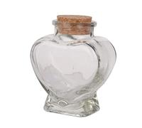 Botellas de cristal pequeñas frascos pequeños botellas pequeñas con tapa mini botella de cristal en forma de corazón tarros de almacenamiento transparentes frascos de almacenamiento botellas frascos