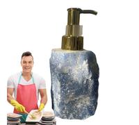 Botellas De Jabón De Baño Recargables, Dispensador De Gel De Ducha, Botella de bomba de cerámica de viaje tipo prensa de piedra de natural, Botella de champú de viaje, dispensador de barra de jabón co