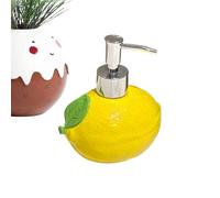 Botellas de jabón de manos con bomba, recipiente de líquido de cerámica con forma de limón, contenedor de jabón de manos, para amigos, familiares, hombres, mujeres, viajes, camping, baño, cocina