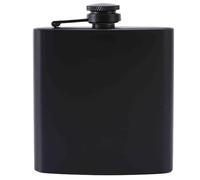 Botellas de licores para hombre, botella de acero inoxidable para bebidas espirituosas, botella portátil de acero inoxidable para whisky, botella de metal de diseño negro mate para navegación, picnic