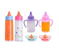 Botellas de muñecas Baby - PP 9x4cm de alimentación de leche | Dolļ Feedîng Set, efecto de desaparición de magia, accesorios de cuidado de juego de simulacro, Toy Babŷ Bottlès para muñecas | Regalo de