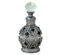 Botellas de perfume, portátil cosmético fino atomizador, 1,57 x 1,57 pulgadas lujurious Decorative Storage, Vials Inlaid with Jewels, Elegant Contenedores for Women & Adults, K.blk, Se référer au