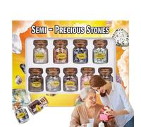 Botellas de piedras preciosas con chips de, botellas de es curativos | Botella de deseos diferentes, botella de piedras preciosas de curativo,Juego de piedras naturales caídas decoración del hogar pa