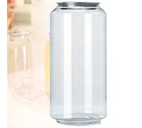 Botellas de plástico para máquina selladora de latas, envases vacíos de 900 ml para zumos, Batidos y té de Burbujas, con Tapas para Uso Comercial.