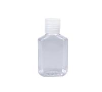Botellas de plástico transparente con tapa abatible for desinfectante manos, champú, vacías, rellenables, accesorios viaje, 20 o 10 unidades para Viajar