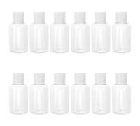 Botellas de Plástico Vacías con Tapón de 50ml, 12 Unidades