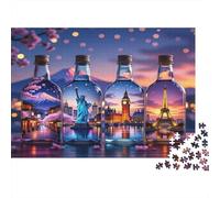 Botellas de Recuerdo de Viajes Puzzle 1000 Piezas para Jóvenes +14 Juego De Lógica Regalo De Cumplea?os Más Vendido Relax En Casa Cartón Resistente 38x26cm/1000pcs