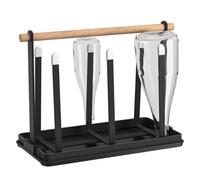 Botellas De Rejilla De Secado: Organizador De Soporte Antideslizante, Portavasos Y Botellas, Bien Protegido | Mantener La Encimera Limpia Estación De Secado De Encimera De Cocina Para Tazas Vasos Bote