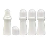 Botellas de rodillo vacías 4pcs Roll en botellas reutilizables Botella de rollero de desodorante de bricolaje de bricolaje vacío 75 ml, botella de rodillo de desodorante vacío