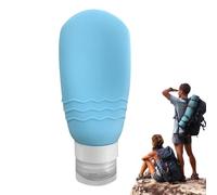 Botellas de silicona de tamaño de viaje - Botellas de recarga de loción respetuosas con el medio ambiente - Suministros que contienen cosméticos de ducha, champú, acondicionadores, lociones y Moxeupon