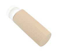 Botellas de silicona recargables de pared gruesa Válvulas seguras que evitan derrames desordenados Solución portátil para viajes de negocios Botellas de viaje aprobadas de silicona