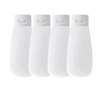 Botellas de tamaño viaje vacías - Conjunto dispensador portátil 100 ml, recipientes cosméticos recargables | 4pcs aseo transparentes para la loción Tóner Campoo Jabón el cuerpo, kit compacto prueba fu