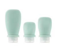 Botellas De Viaje - Contenedores Exprimibles De Silicona A Prueba De Fugas De 3 Piezas | Dispensadores De Almacenamiento Recargables De 90 Ml | Cosméticos Vacía para Champú, Cabello, Bal