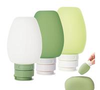 Botellas de viaje de comida para mascotas, juego de 3 recipientes líquidos de comida para perros, tamaño portátil, recipientes reutilizables para acondicionador, champú, recargables, viajes, gimnasio