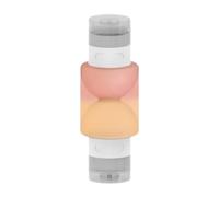 Botellas de viaje de silicona a prueba de fugas de 2.15 pulgadas para artículos de tocador, recipientes recargables para champú, acondicionador, loción y lavado corporal, organizador compacto de mano