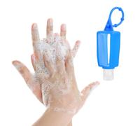 Botellas de Viaje Funda de Silicona 30ml Plástico 4 Piezas | Contenedores Portátiles para Líquidos, Diseño Ligero y Seguro, Formato Compacto para Bolso y Equipaje Color Aleatorio