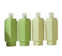 Botellas de viaje para artículos de tocador - 4 en 1 Almacenamiento portátil a prueba de fugas - Botellas de tamaño viaje Contenedores de champú,Para Champú Acondicionador Cuerpo Lavado Mujeres