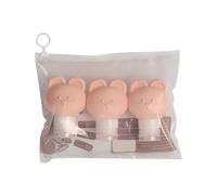 Botellas de viaje para artículos de tocador y latas de fugas, recipientes líquidos rellenables, de silicona, accesorios para aplastar para champú, a prueba de fugas, contenedor de tamaño de arroz