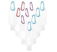 Botellas de Viaje Rellenable 50ml Petg con Gancho, 10 Unidades