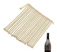 Botellas de vino borlas - Decoración brillante ajustable para bodas, botellas de champán, para champán, whisky, boda, vacaciones, cumpleaños, fiestas, oficinas, hogar, dormitorio, apartamento