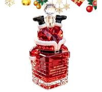 Botellas de Whiskey Vacías Vaso De Vidrio Navideño Con Papá Noel Atrapado