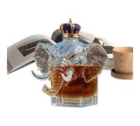 Botellas de whisky con forma de animal, diseño de elefante para licores, pieza de colección como decoración para mesa de casa, bar e idea de regalo para Navidad, bodas y fiestas