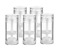 Botellas Desodorantes Giratorias de 30ml, Pp, Pack de 5 | Cierre Hermético, Diseño de Base Giratoria, Recargables para Viaje y Bolsa de Aseo, Uso Diario