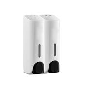Botellas Dispensadores de jabón for encimera Dispensador Manual Pared Ducha y loción for hoteles Decoración estética de Cocina(White,B)