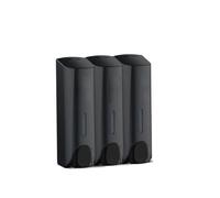 Botellas Dispensadores de jabón for encimera Dispensador Manual Pared Ducha y loción for hoteles Decoración estética de Cocina(Black,C)