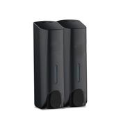 Botellas Dispensadores de jabón for encimera Dispensador Manual Pared Ducha y loción for hoteles Decoración estética de Cocina(Black,B)