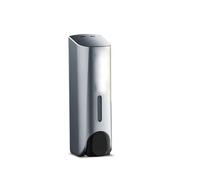 Botellas Dispensadores de jabón for encimera Dispensador Manual Pared Ducha y loción for hoteles Decoración estética de Cocina(Silver,A)