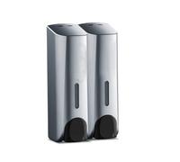 Botellas Dispensadores de jabón for encimera Dispensador Manual Pared Ducha y loción for hoteles Decoración estética de Cocina(Silver,B)