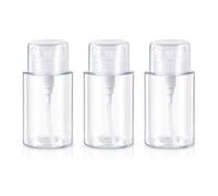 Botellas Dosificadoras 200ml 3 Piezas, Dispensador con Bomba Transparente