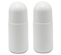 Botellas enrollables, 2 botellas vacías recargables de 1.7 fl oz, contenedor de bolas de plástico a prueba de fugas, rodillo portátil para bálsamos de aceites esenciales, roll on