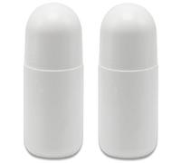 Botellas enrollables, 2 botellas vacías recargables de 50 ml, contenedor de bolas de plástico a prueba de fugas, rodillo portátil de bricolaje para bálsamos de aceites esenciales.