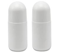 Botellas enrollables, 2 botellas vacías recargables de 50 ml, contenedor de bolas de plástico a prueba de fugas, rodillo portátil de bricolaje para bálsamos de aceites esenciales..