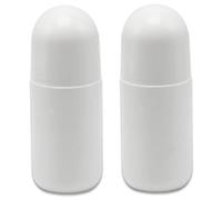 Botellas enrollables, 2 uds., 50ml, botellas vacías recargables con bola rodante, contenedor de bolas de plástico a prueba de fugas para aceite esencial